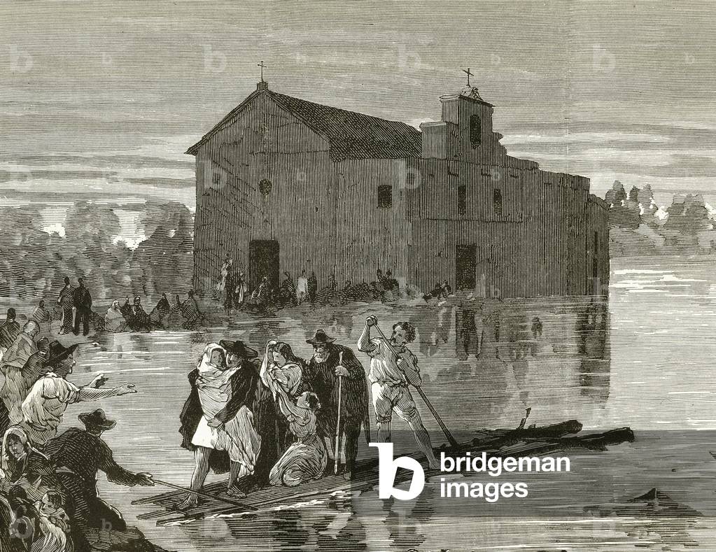 Spain. Murcia. The flood of Santa Teresa (15 October 1879). Rafael Garcia Bermejo, 