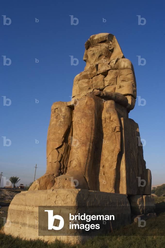 Colossi of Memnon. Eastern colossus. Luxor. Egypt.