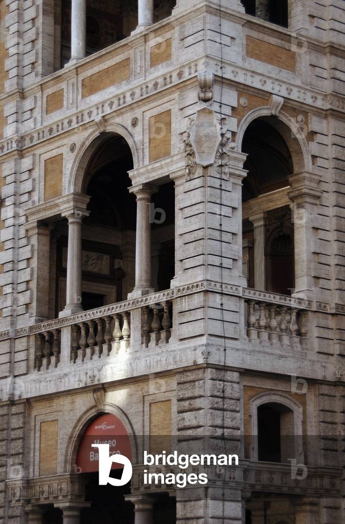 Italy. Rome. Barracco Museum of Antique Sculpture. 16th century. Facade. Detail.