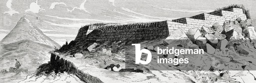 Spain. Third Carlist War (1872-1876). Basque Country. San Sebastian. Fort of Mendizorrotz (engraving)