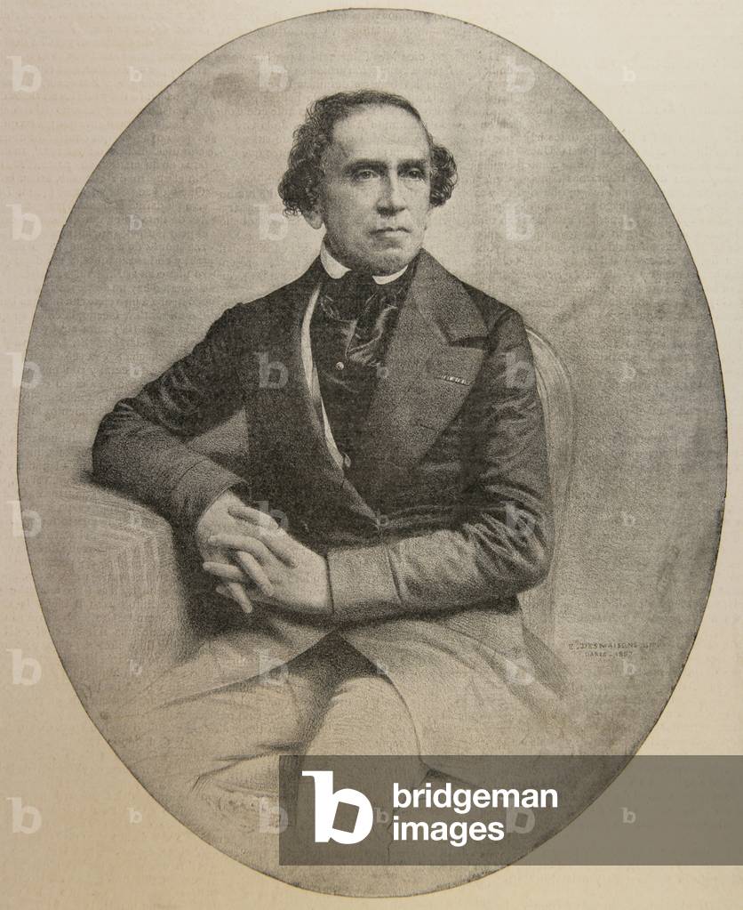 Giacomo Meyerbeer (1791-1864). German composer. Portrait (engraving)