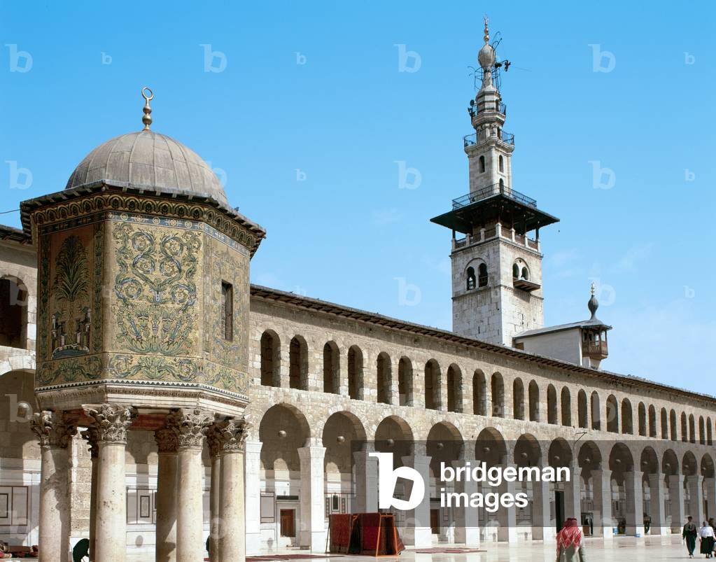Syria. Damascus. Umayyad Mosque or Great Mosque of Damascus. Built in the early 8th century. Courtyard.