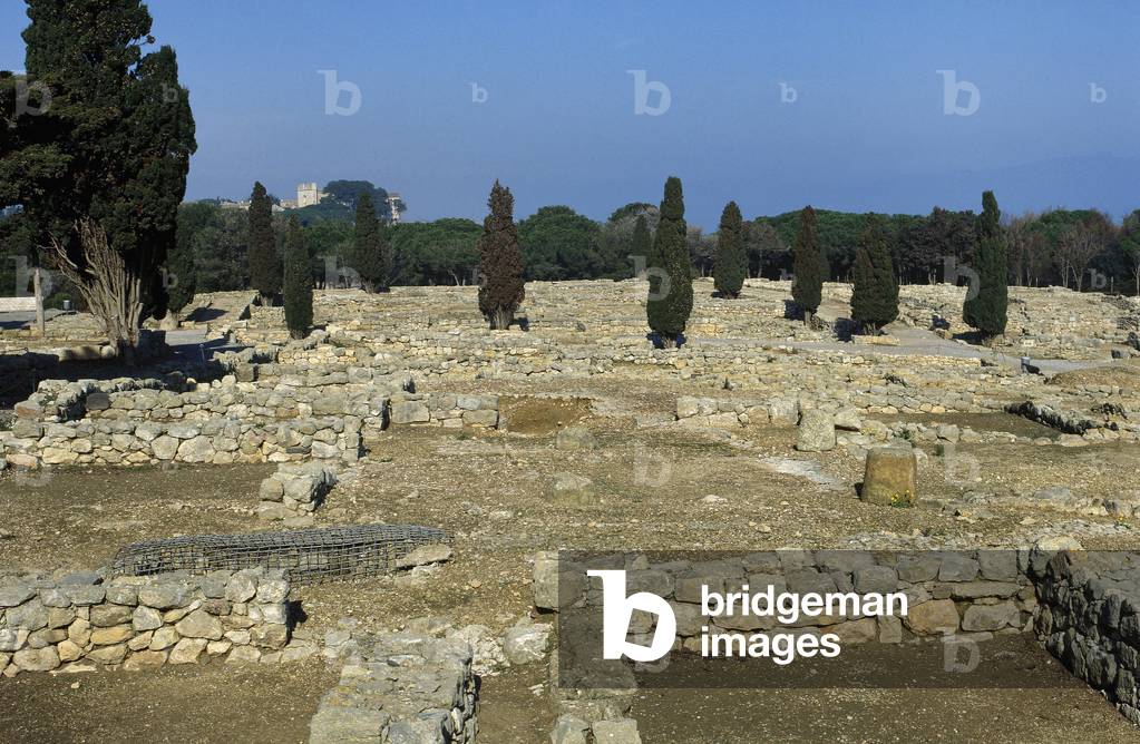Greek Emporion, Neapolis, Atrium houses, built with the arrival of the Romans, Catalonia, Spain, 218 BC