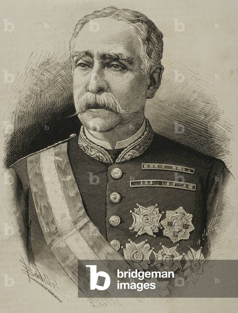 Portrait of Miguel de la Vega Inclan (engraving)