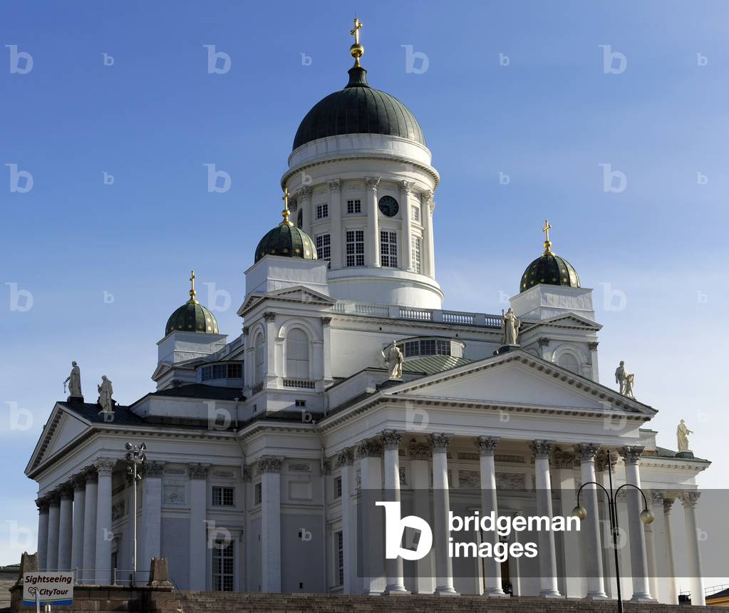 Finland. Helsinki Cathedral, 1830-1852. Designed by Carl Ludvig Engel.