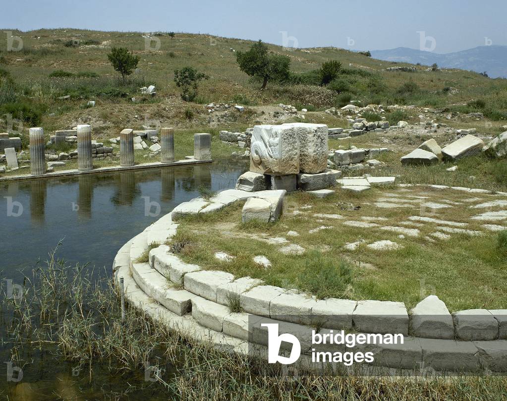Turkey, Miletus, Ruins of Monument at the Harbour of Lions, 1st century BC Anatolia