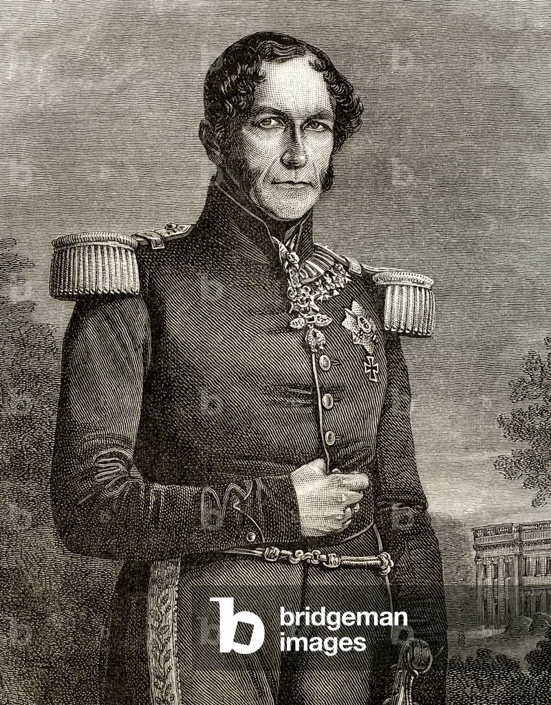 Leopold I (1790-1865). Engraving.