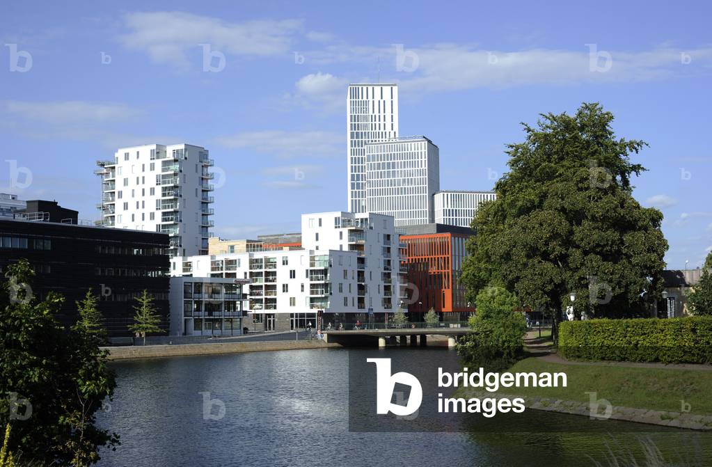 Sweden, Malmo, Modern architecture buildings