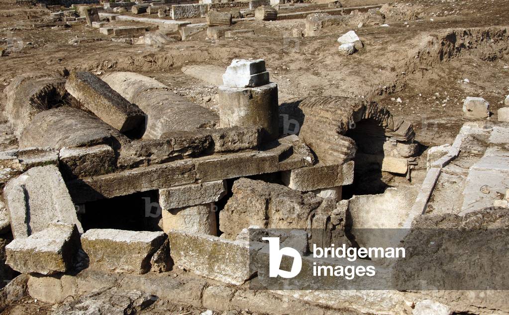 Greece. Argos. Roman Baths. Ruins. Peloponnese Region.