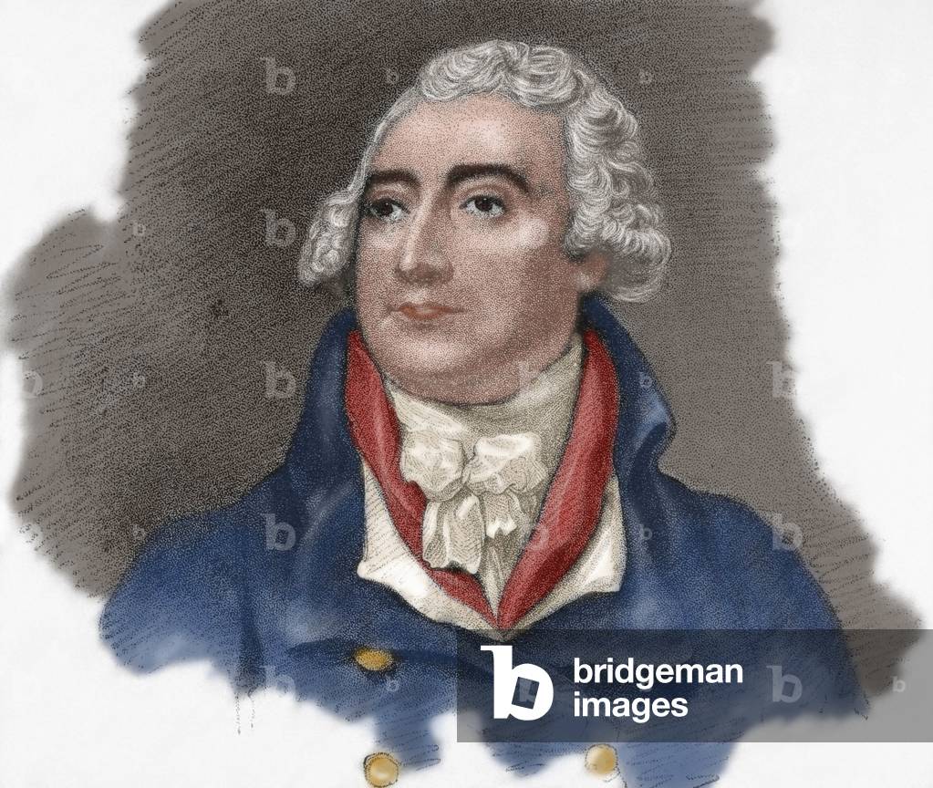 Philip James de Loutherbourg (1740-1812). Engraving. coloured.