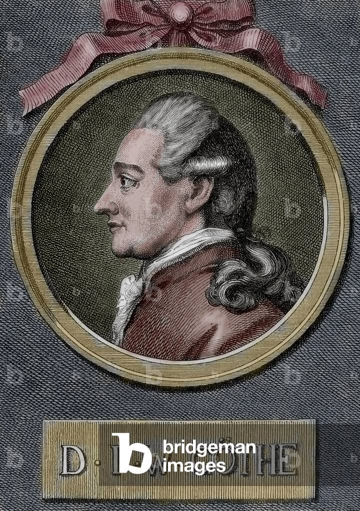 Johann Wolfgang von Goethe (1749-1832). German writer (colour engraving)