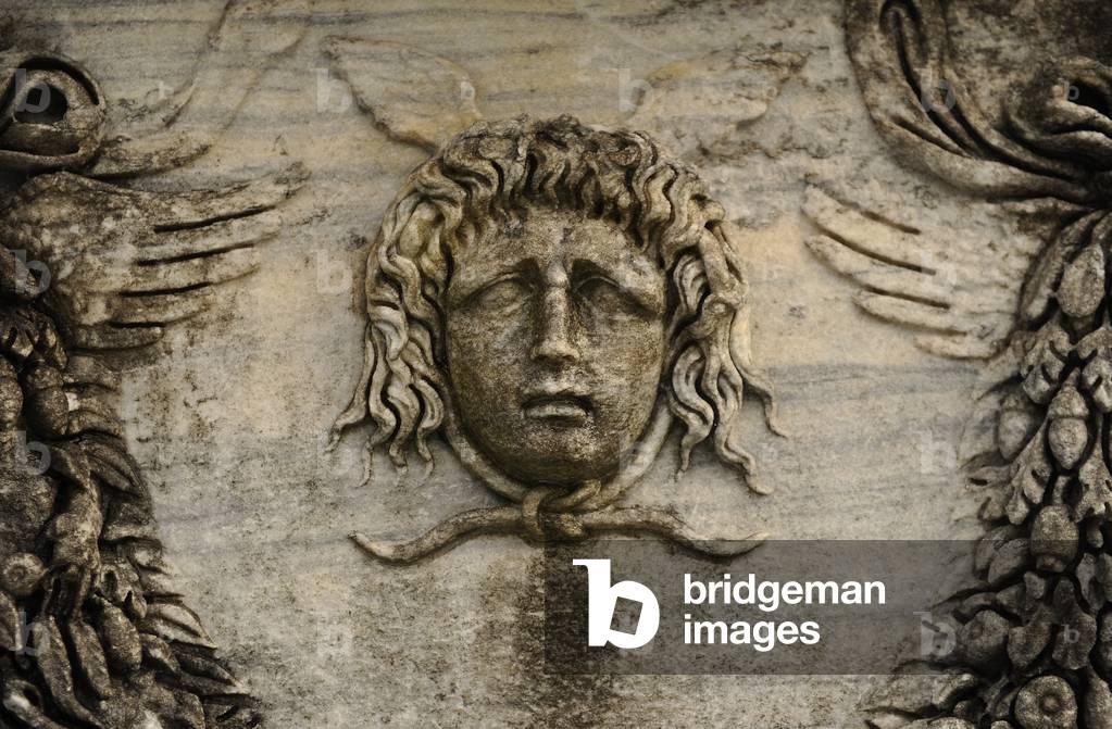 Roman Sarcophagus. Medusa.