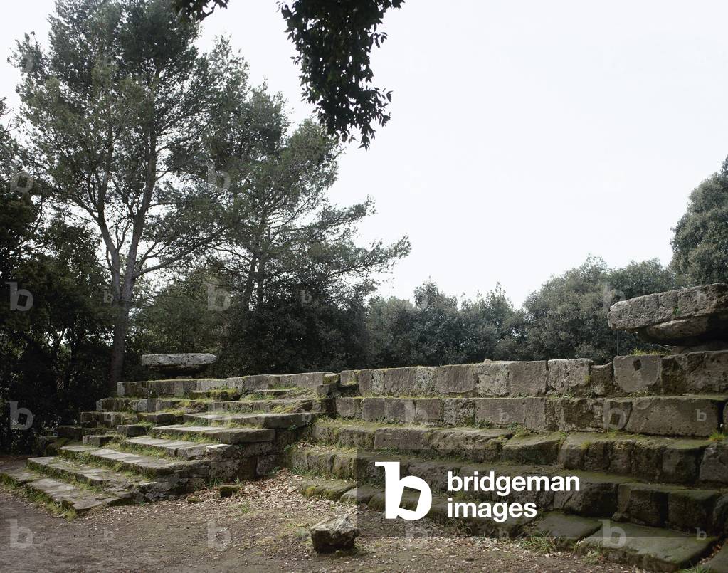 Pompeii. Triangular Forum. Doric Temple ruins. 6th century BC.