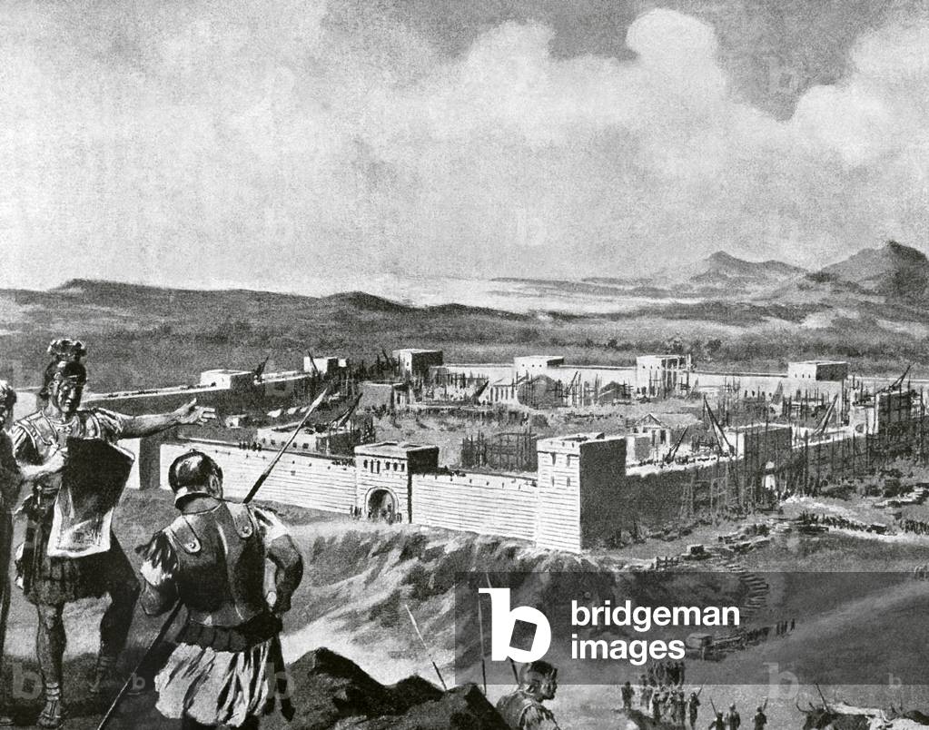 Roman Empire, Latin colony (engraving)