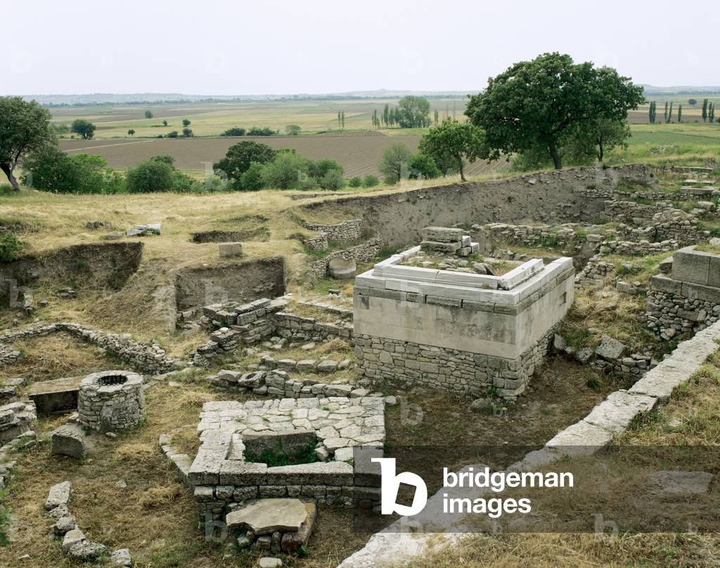Turkey, Troy IX stratum, (1st AD-4th AD), Ruins of santuary (photo)