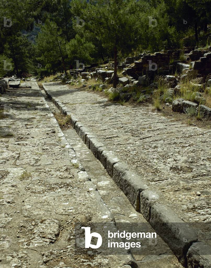 Turkey, Priene, Canalization, Ruins, Anatolia