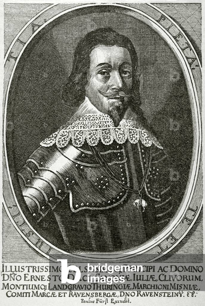 Portrait of Ernest I, Duke of Saxe-Gotha and Saxe-Altenburg (engraving)