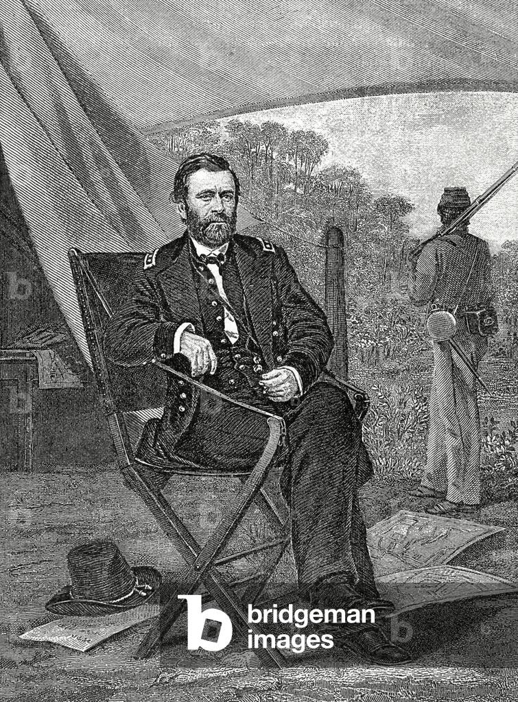 Portrait of Ulysses S. Grant, 18th President of the United States (engraving)