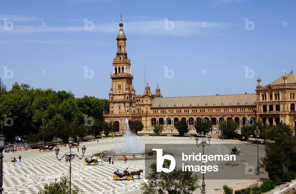 Plaza de España, Parque de María Luisa, Seville, Andalusia, Spain (photo)