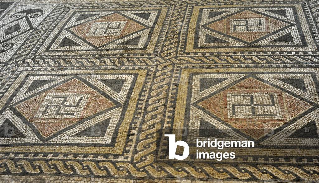 Roman geometric mosaic, 2nd-3rd centuries AD Tarragona, Spain