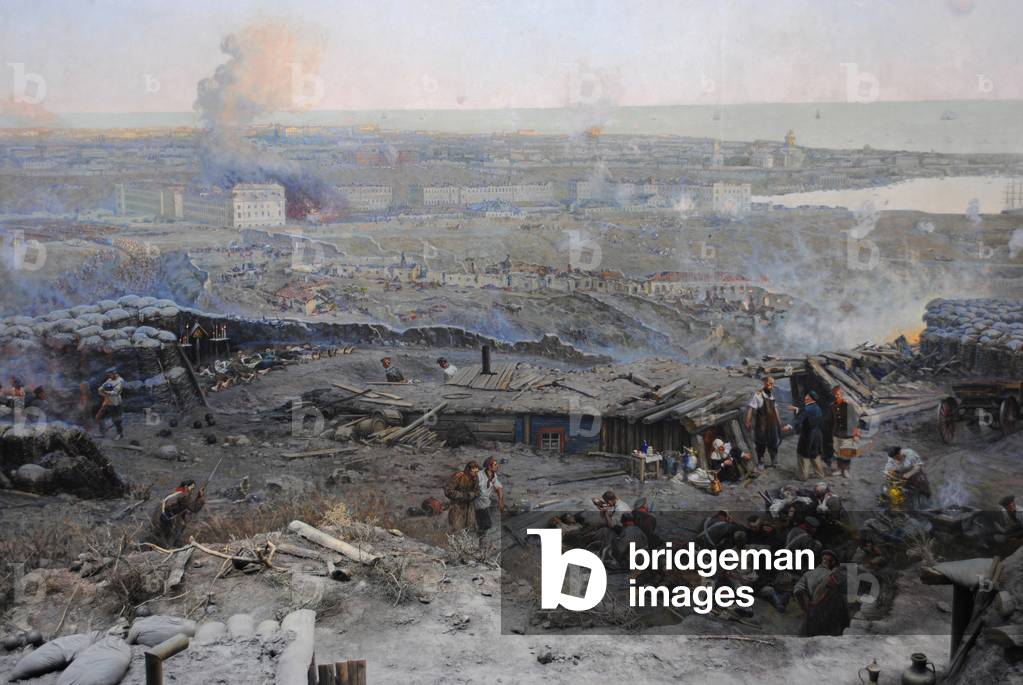 Crimean War (1853-1856). Siege of Sevastopol, 1854-1855, by Franz Alekseyevich Roubaud (1856-1928).