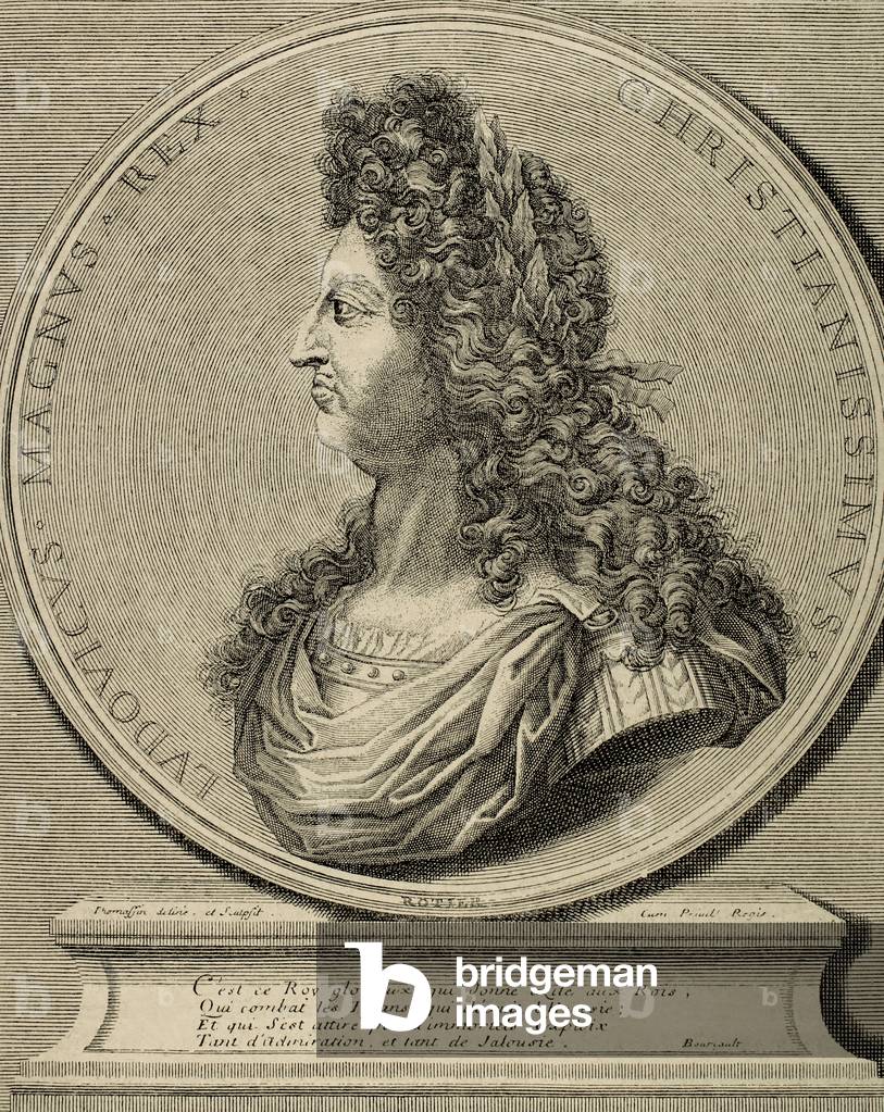 Louis XIV (1638-1715). King of France. Engraving.