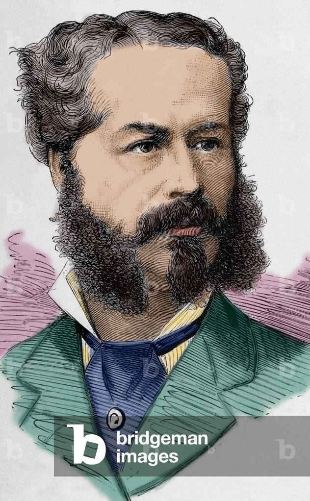 Charles Auguste Heriot (1825-1879). French businessman. Engraving. 