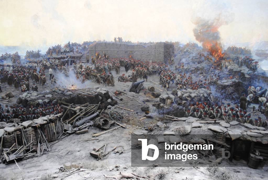 Crimean War (1853-1856). Siege of Sevastopol, 1854-1855, by Franz Alekseyevich Roubaud (1856-1928).
