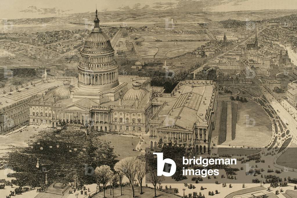 Proclamation of Rutherford B. Hayes (1822-1893) as a president. Washington, United States. 1877.