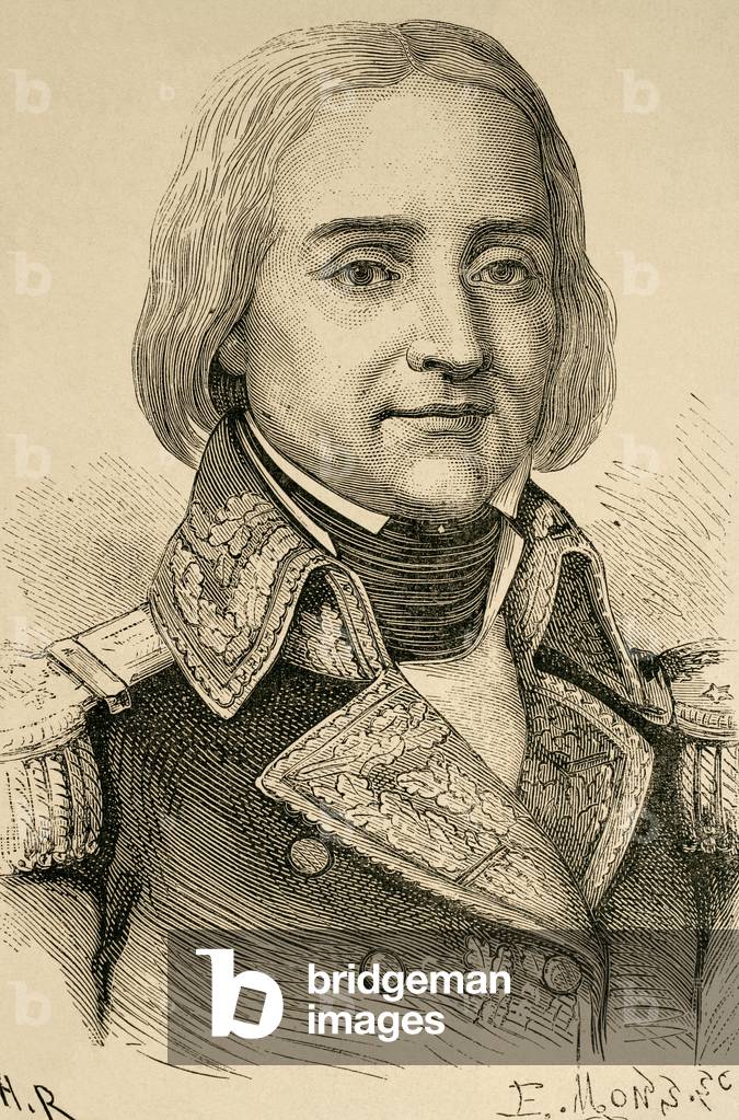 François-Paul Brueys d'Aigalliers (1753-1798). Engraving.