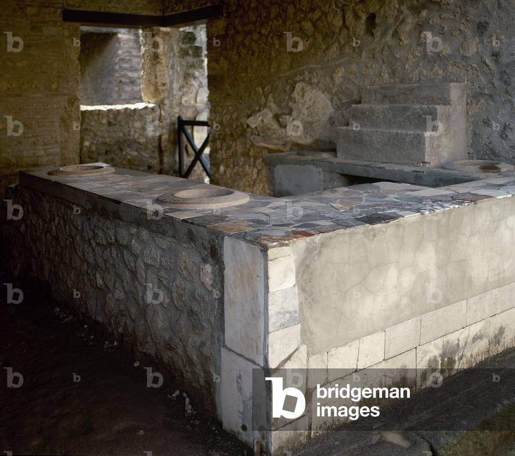 Italy. Pompeii. Italy. Thermopolium. (Sreet of Abundance).