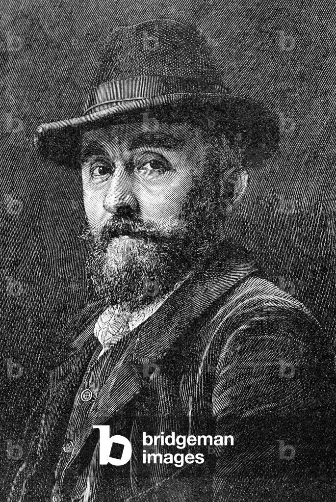 Adolf Mannchen (1860-1920). German painter. Engraving, 1899.