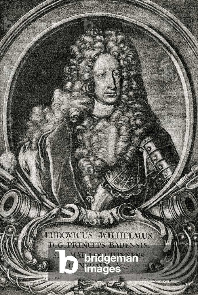 Louis William, Margrave of Baden-Baden (1655-1707). Engraving. 
Germany