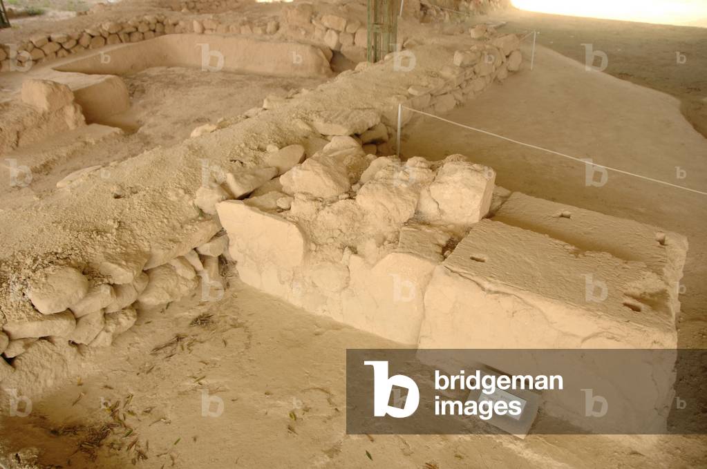 Greece. Peloponnese. The Palace of Nestor (1300 BC-1200 BC). Mycenaean civilization. Ruins.