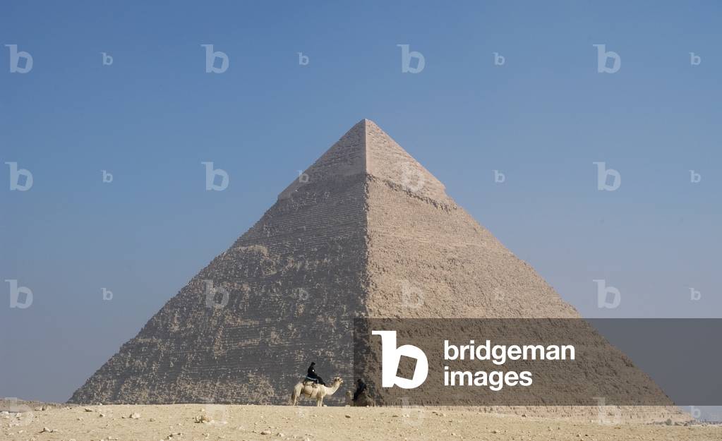 The Pyramid of Khafre, also known as the Pyramid of Chephren, Giza, Egypt (photo)