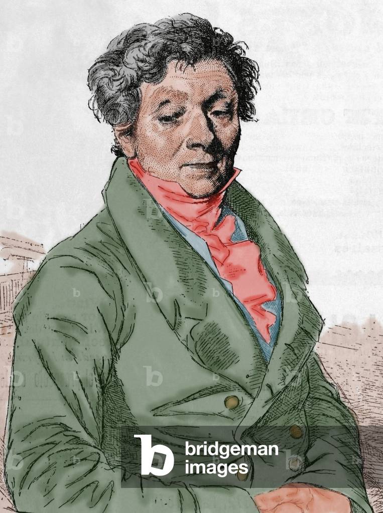 Louis Pierre Henriquel-Dupont (1797-1892). Engraving. Colored.