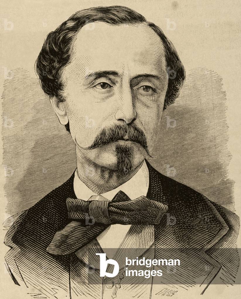 Leopoldo Augusto de Cueto (1815-1901). Engraving.