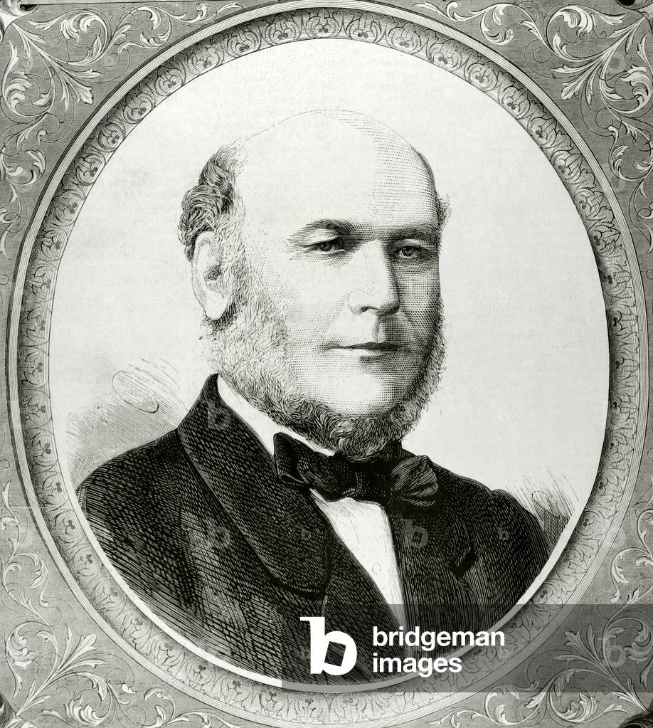 Portrait of Jules Grevy (1807-1891), President of the French Third Republic.Portrait (engraving)