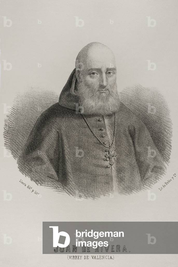Juan de Ribera. Spanish religious. Viceroy of Valencia. Engraving, 19th century.