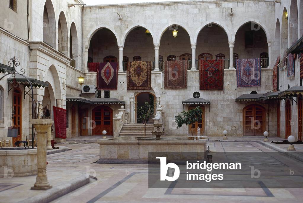 Syria. Aleppo. Khan Al Nahasin caravanserai of Khan Al Nahasin.