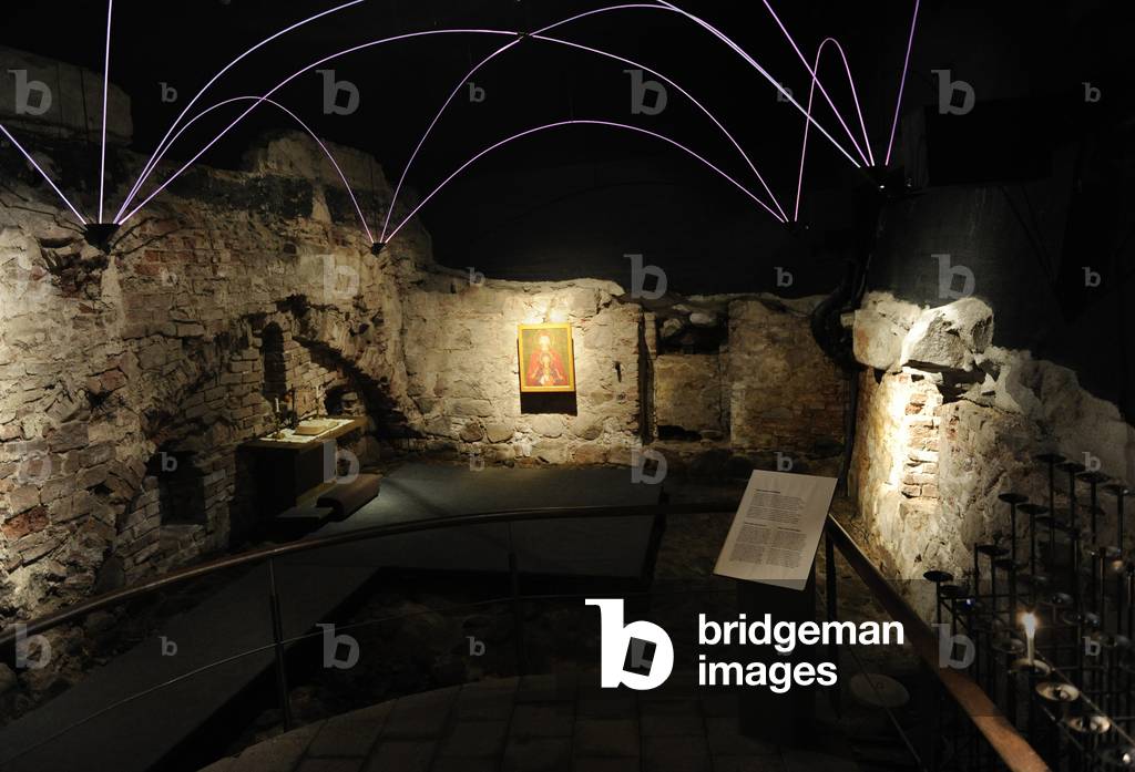 Aboa Vetus & Ars Nova . Aboa Vetus. Remains of six medieval buildings.  Finland. Turku.