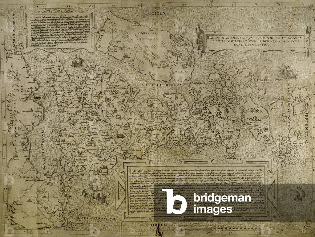 Map of the cities of North Africa, 16th century