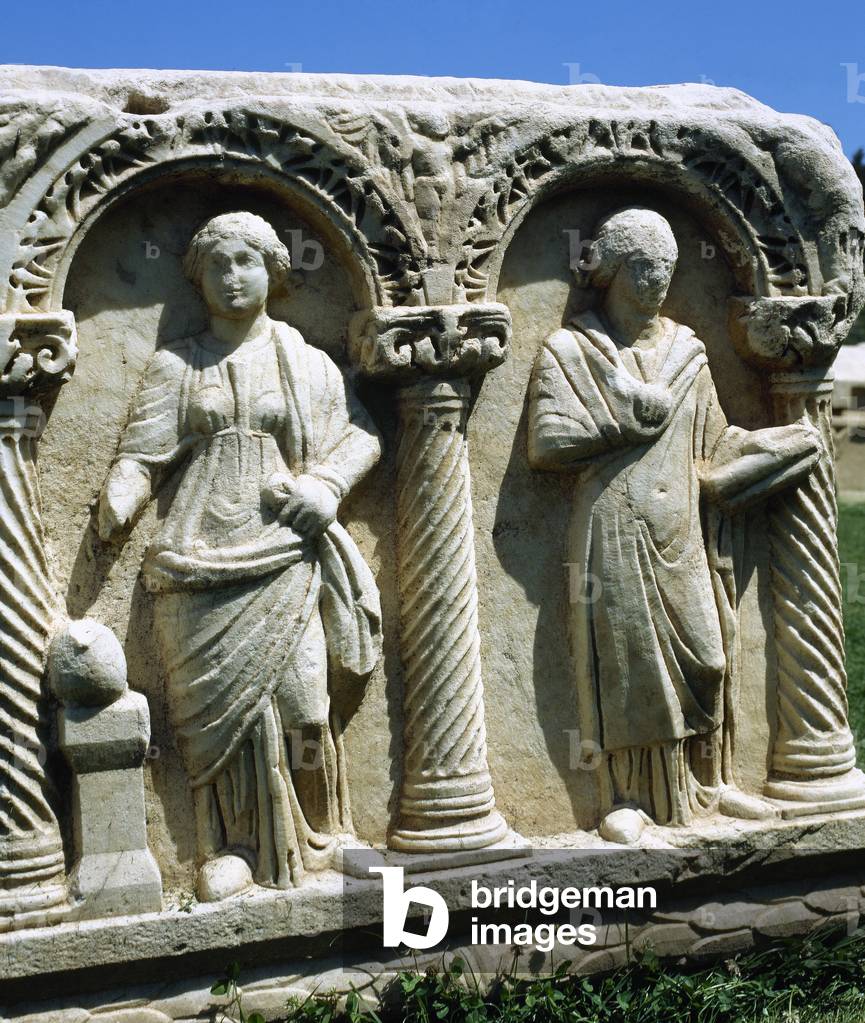 Sarcophagus depicting Greek Muses. Aphrodisias. Turkey.