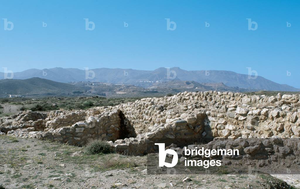 Megalithism. Bronze Age. Los Millares. Ruins. Santa Fe de Mondujar. Spain.