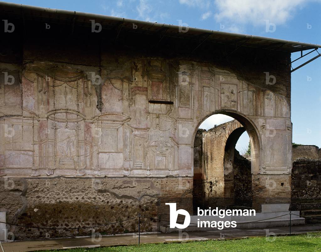 Italy, Pompeii, Therme of Stabiane, 3rd century BC Partial view of the rooms, Campania