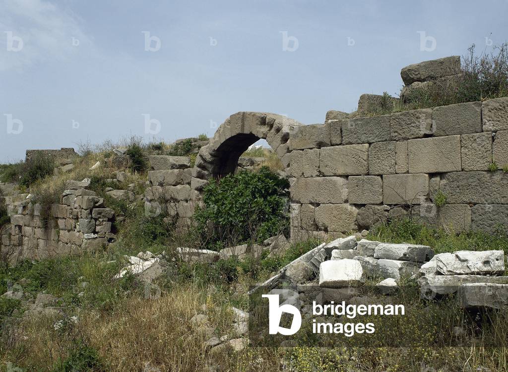 Turkey, Pergamon, Walls, Acropolis area, Anatolia