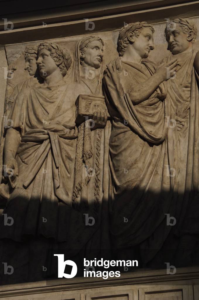 Ara Pacis Augustae. Processional frieze. Detail. Relief. North side.