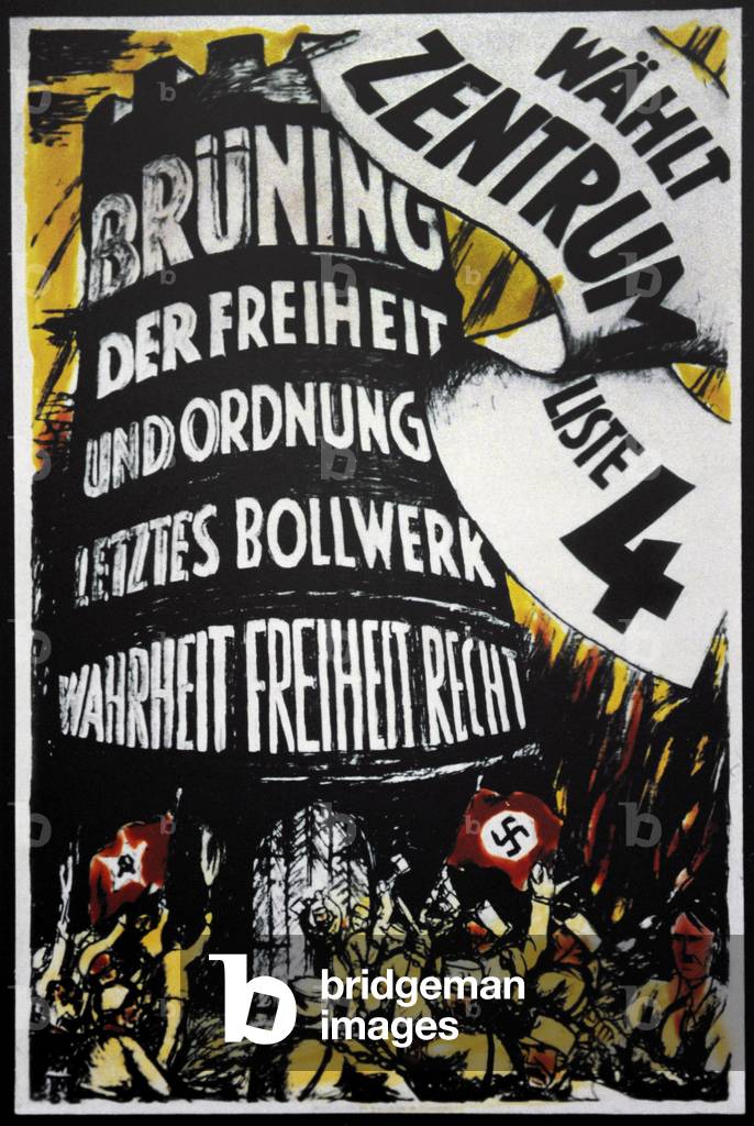 Center Party poster for the Reichstag elections of 1932.