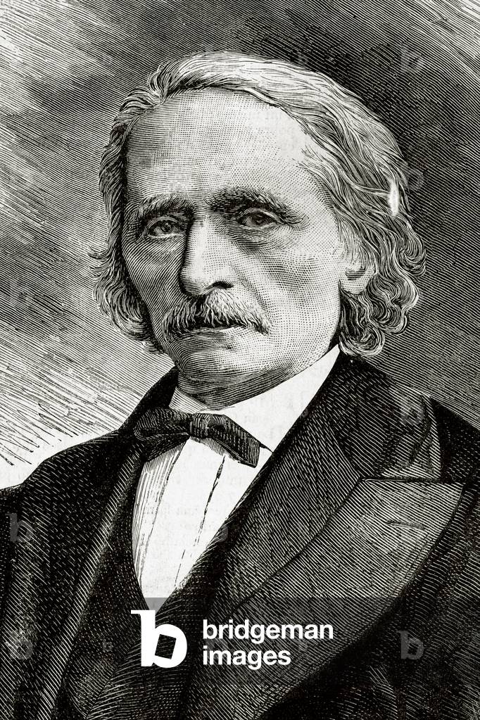 Cesare Cantu (1804-1895). Engraving.