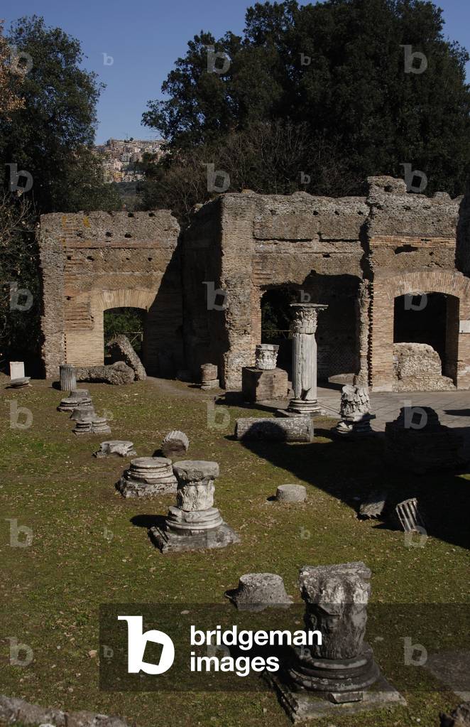 Hadrian's Villa. The Greek and Latin Libraries. 2nd century. Italy.